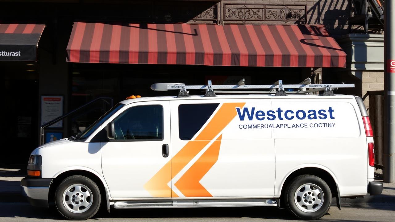 Westcoast Commercial Appliance Co. service vehicle